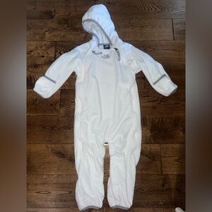 The North Face White and Grey Bunting Suit Size 12/18 Month